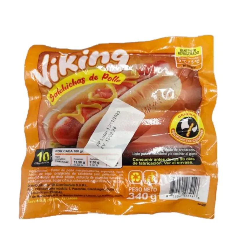 Salchichas de pollo 