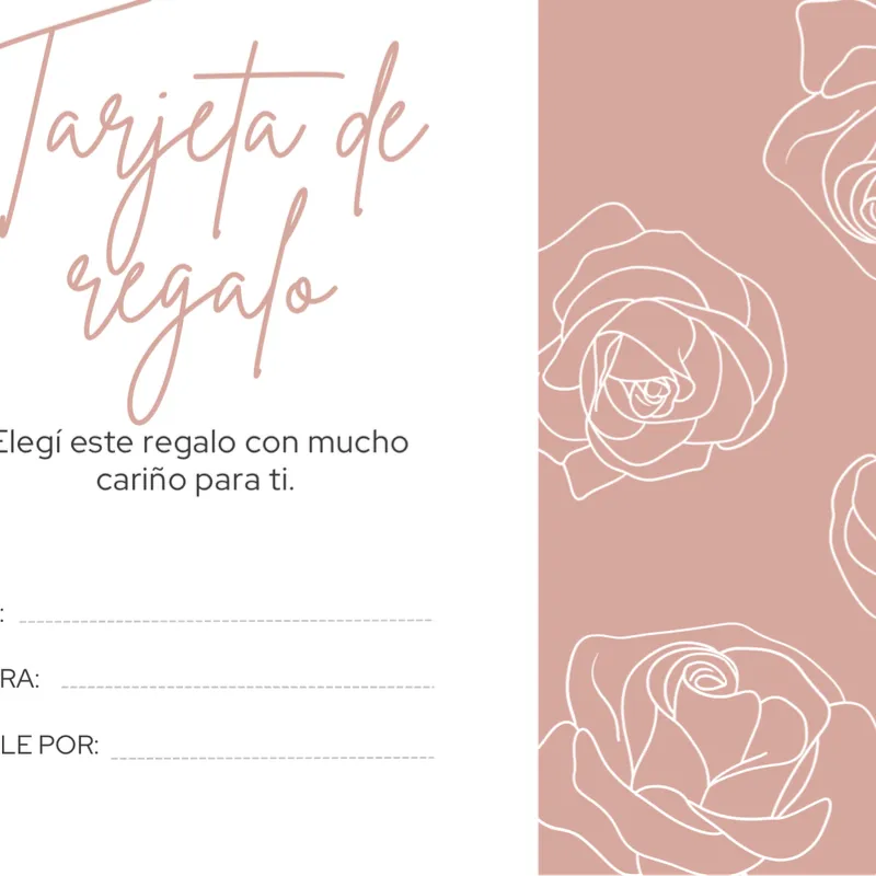 Postal para regalo personalizado 💖