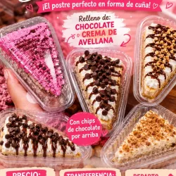Cuñas de dulce tres leches