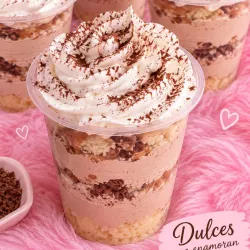 Vasos de dulce tres leche