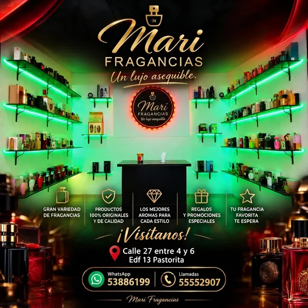 Bienvenidos a la tienda oficial de Mari Fragancia!
En este espacio estaremos ofreciendo perfumería árabe original, siempre en su caja y con garantía de autenticidad.
Las ventas pueden ser al por mayor o individuales, según lo que necesiten.
Para conocer los precios actualizados de cada perfume, pueden escribir al privado a cualquiera de los administradores del grupo.
Formas de pago:
• Moneda nacional al cambio del dólar en el momento de la compra
¡Gracias por formar parte de Mari Fragancia y disfrutar con nosotros de las mejores esencias árabes!