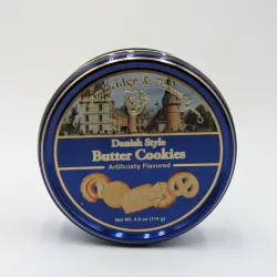 Lata de galletas danesas estilo butter cookies