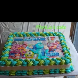 Cake cuadrado con impresión comestible 