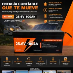 🔋BATERÍA 25.6V x 100Ah