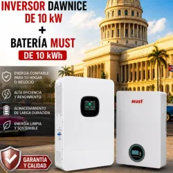 COMBO INVERSOR DAWNICE 10 KW + BATERÍA MUST 10 KWH