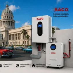 COMBO INVERSOR SACO 12 KW + BATERÍA DE LITIO SACO 16 KWH