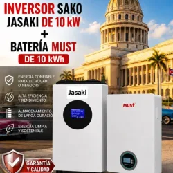 COMBO INVERSOR SAKO JASAKI 10 KW + BATERÍA LITIO 10 KWH
