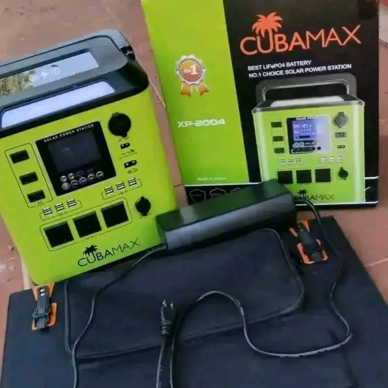 ⚡ ESTACIÓN DE ENERGÍA CUBAMAX 2000 W ⚡ 👑 Incluye Panel Solar de 200 W 🌞 👑