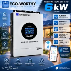 🔥⚡ INVERSOR HÍBRIDO ECO-WORTHY 6 KW ⚡🔥
