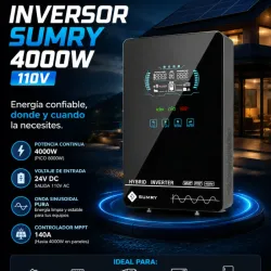 INVERSOR HÍBRIDO SUMRY 4000W Marca: SUMRY