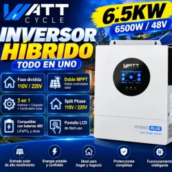 ⚡️🔥 INVERSOR HÍBRIDO WATTCYCLE 6.5 kW 🔥⚡️