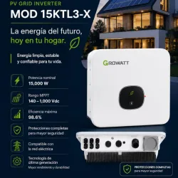 ⚡ INVERSOR SOLAR GROWATT TRIFÁSICO 15 kW