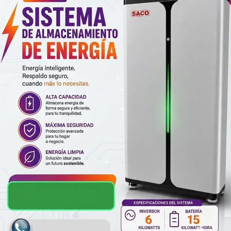 KIT SOLAR TODO EN UNO SACO 6KW CON BATERÍA DE 16KWH
