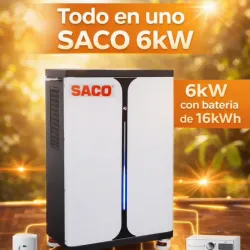 KIT SOLAR TODO EN UNO SACO 6KW CON BATERÍA DE 16KWH