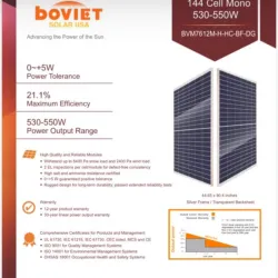 ☀️🔋 PANEL SOLAR BOVIET 550W BIFACIAL 🔋☀️