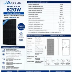☀️🔋 PANEL SOLAR JA SOLAR 620W 🔋☀️