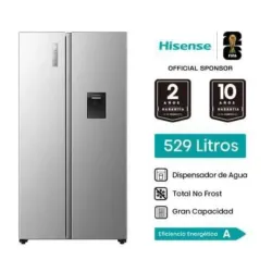 REFRIGERADOR SIDE BY SIDE 19.1 PIES HISENSE