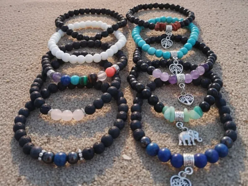 Pulseras de Piedras Semipreciosas de 6mm