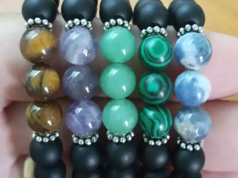 Pulseras de Piedras Semipreciosas de 8mm