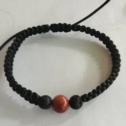Pulsera con Venturina Café