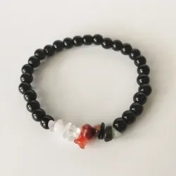 Pulsera de cuarzos y ónix