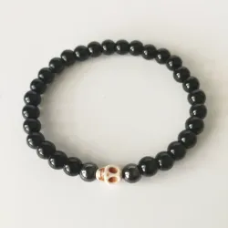 Pulsera de ónix , hematita magnética y cadavera