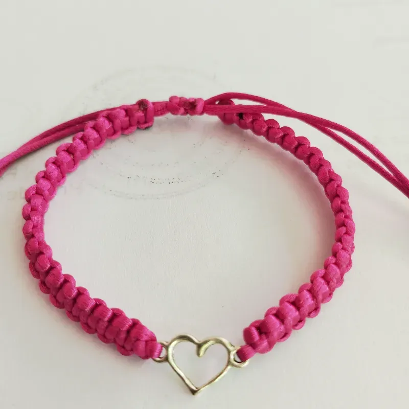 Pulseras con corazón 