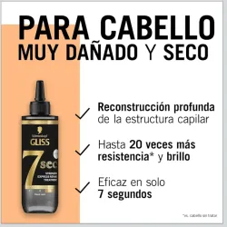 Gliss 7 sec PARA EL CABELLO MUY DAÑADO Y SECO (Schwarzkopf ) 