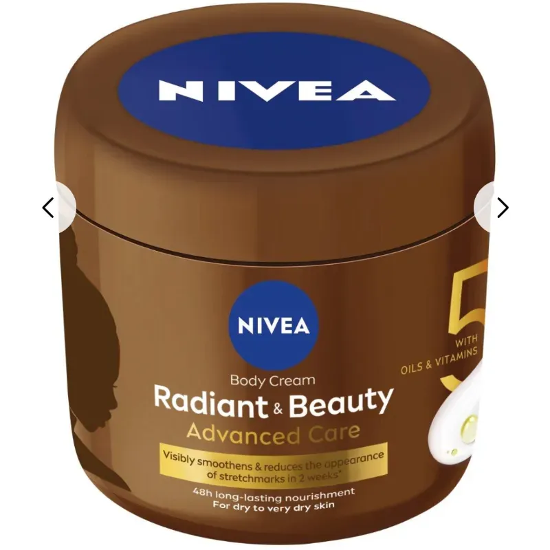 CREMA CORPORAL NIVEA RADIANT AND BEAUTY ADVANCED PARA PIEL MUY SECA 400 ml