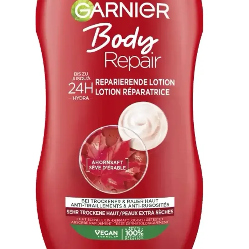  GARNIER 400ml BODY GARNIER LOCIÓN CORPORAL REPARA LA PIEL MUY SECA Y ÁSPERA 