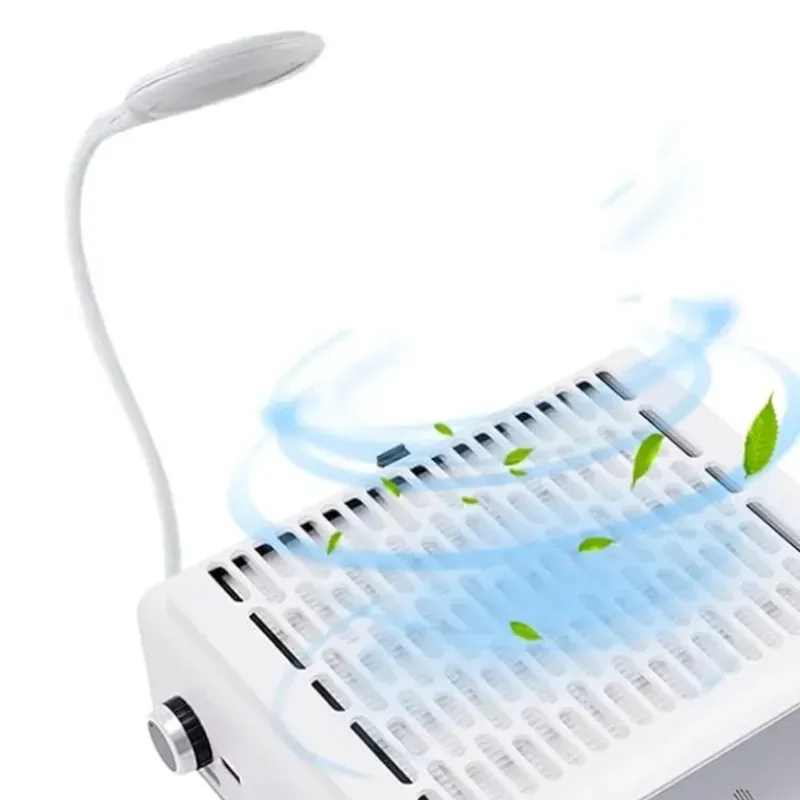 EXTRACTOR BLANCO CON LAMPARITA LED