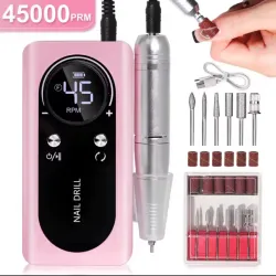 MÁQUINA RECARGABLE ROSADA (45000 RPM) 