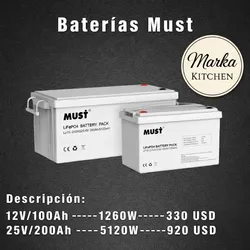 Batería Must - 25 V / 200 Ah