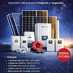 ✅ *Kit solar completo con 8 paneles