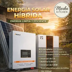 ✅Kit solar completo con 9 paneles