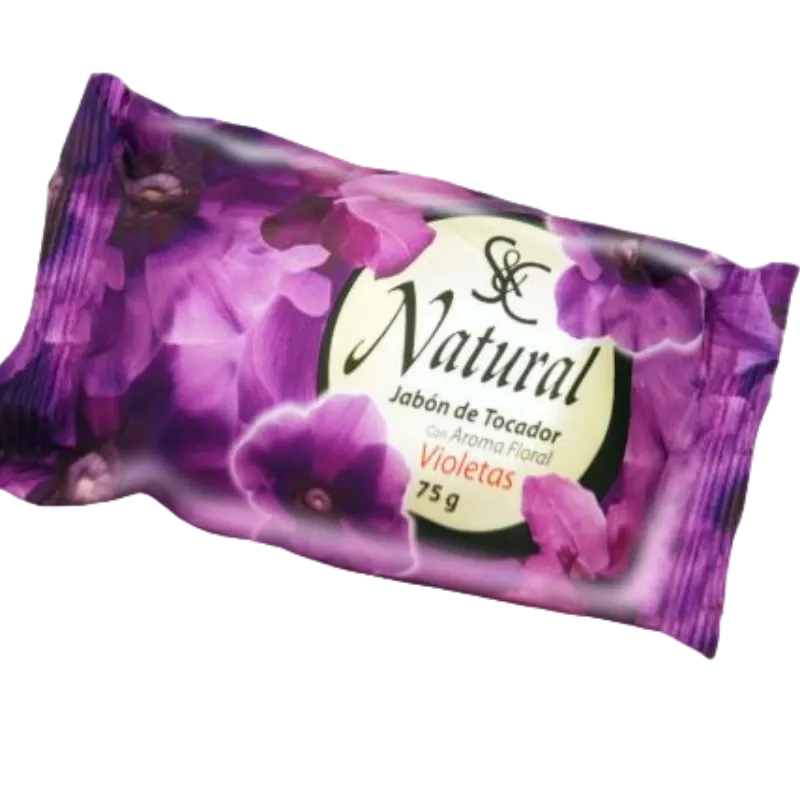 S&C Natural Toilet Soap Violet 75g