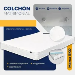 Colchón camero matrimonial marca EKO