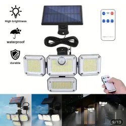 Lámparas con panel solar