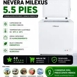 Nevera Milexus de 5.5 pies