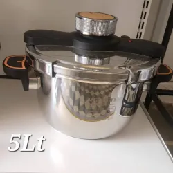 Olla de presión 5L  de acero inoxidable