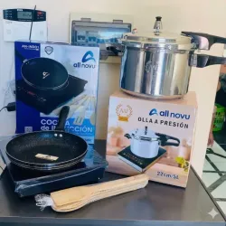 Cocina de Inducción + Olla de Presión + Accesorios