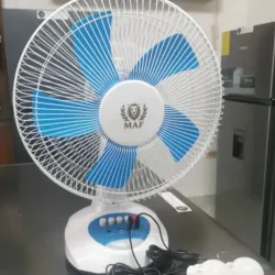 Ventilador Recargable + 2 Bombillos