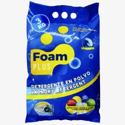 Detergente en Polvo Foam Plus (3 kg)