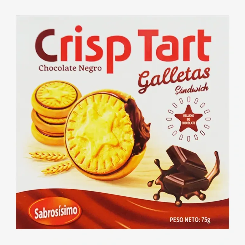 Galleta Crisp Tart chocolate negro 