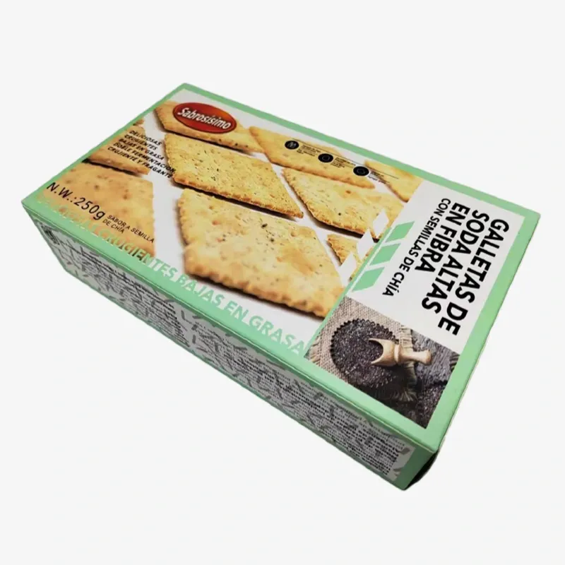 Galletas de soda con semillas de chía (peinadas integrales)