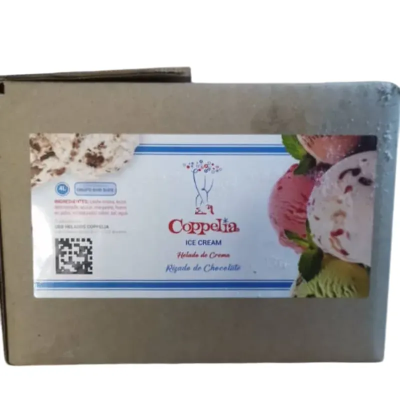 HELADO COPPELIA DE RIZADO DE CHOCOLATE 4L