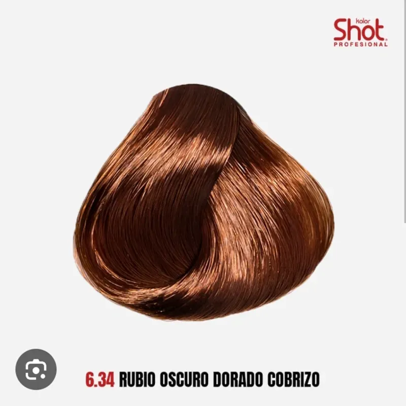 6.34 Rubio oscuro dorado cobrizo 