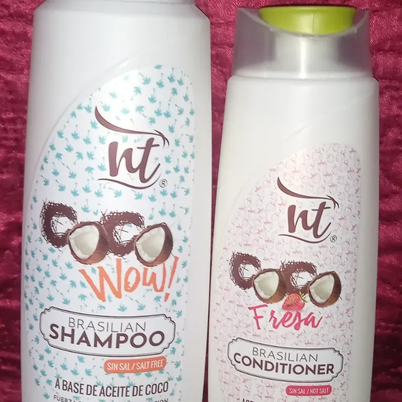 Juego de shampoo y acondicionador de coco  