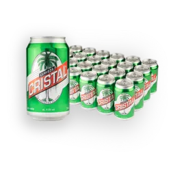 Caja de cerveza Cristal de Lata 24u