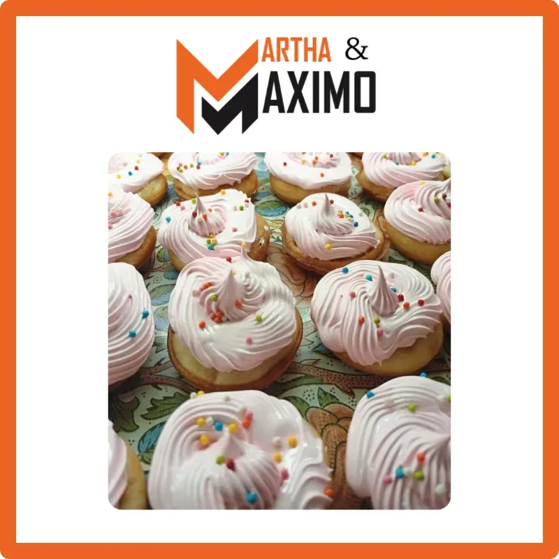 Mini donas con merengue 